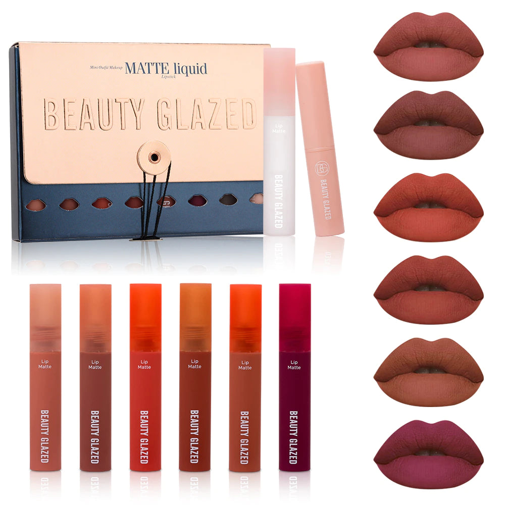 Beauty Glazed Liq Lip Set Of 8