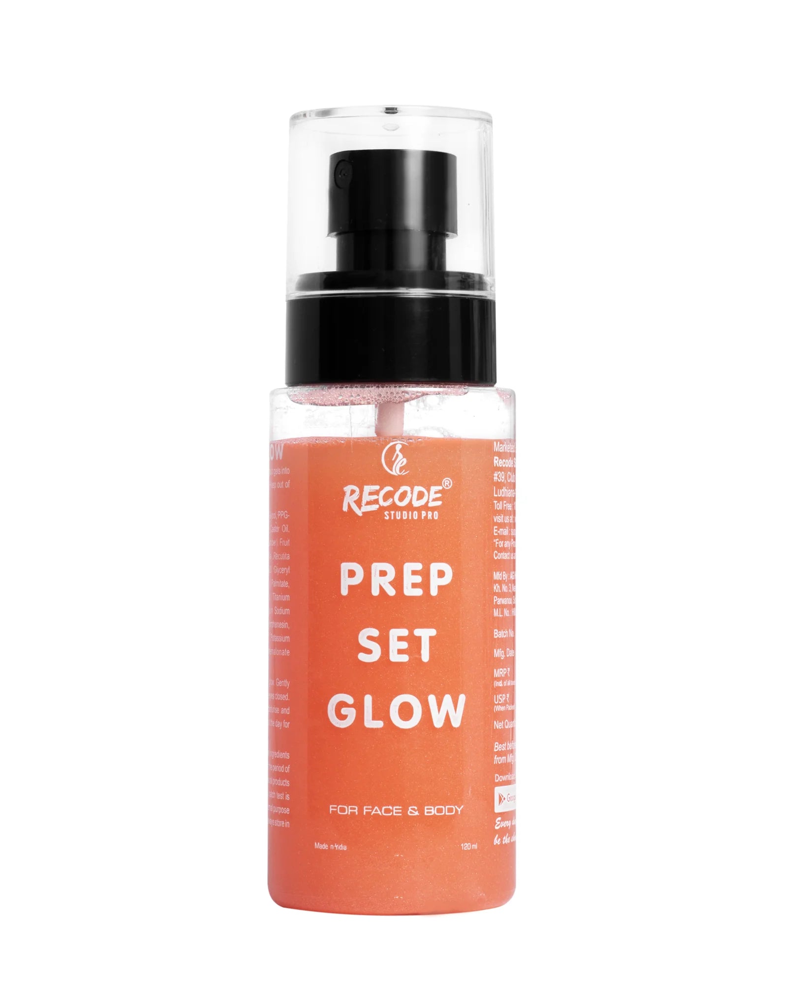 Recode Prep Set Glow-120 ML with Pink Shimmer